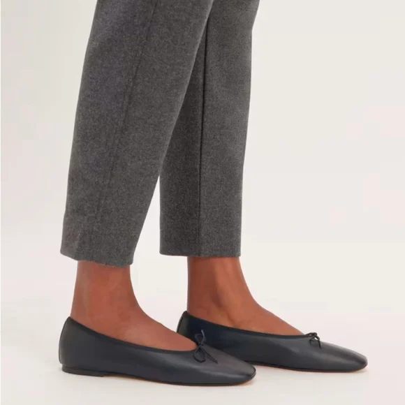 Everlane Italian Leather Day Ballet Flat Black - Picture 1 of 7